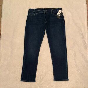 Mavi Marcus Men Slim Straight Leg Denim Blue Jean Dark Feather Blue W38 L32 NWT